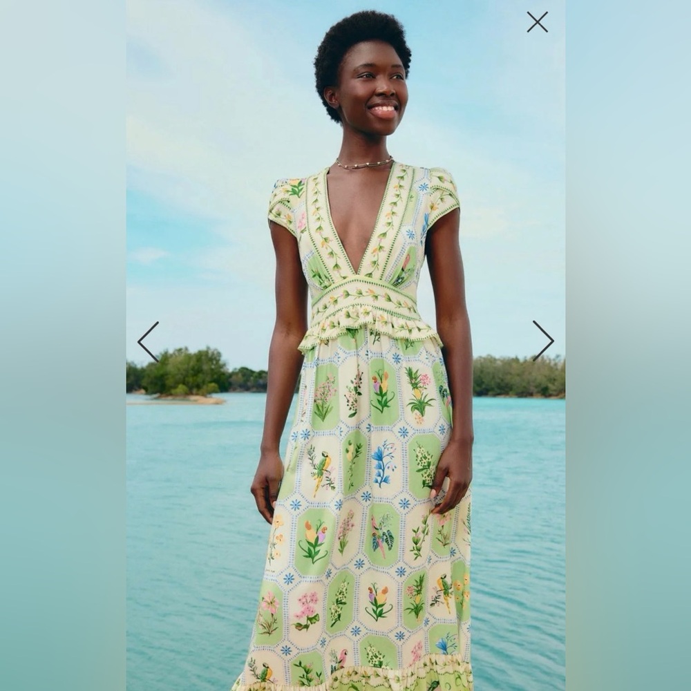SOLD FARM Rio Portrait Fairy Floral Dress
